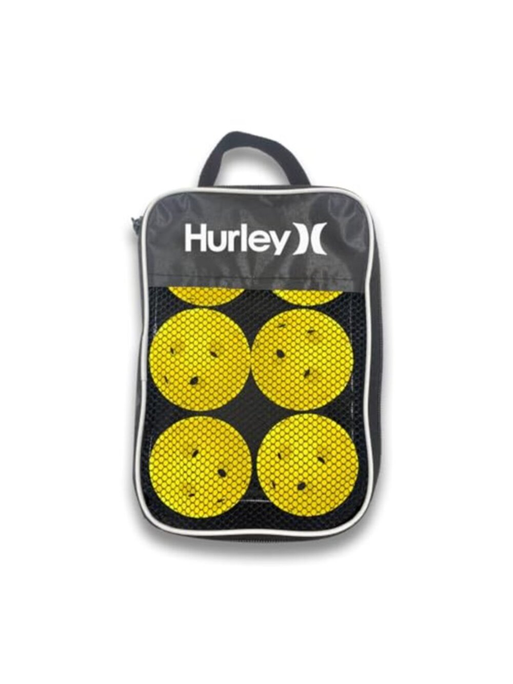 6 Pack High Vis Pickleball Balls with Portable Carry Bag